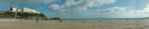 Tenby Panorama from the beach.