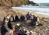 Beach picnic.