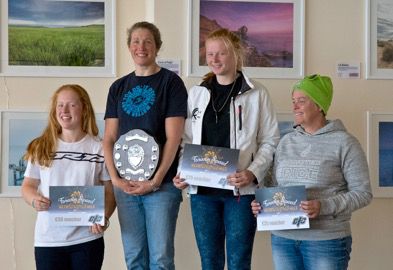 Women's podium